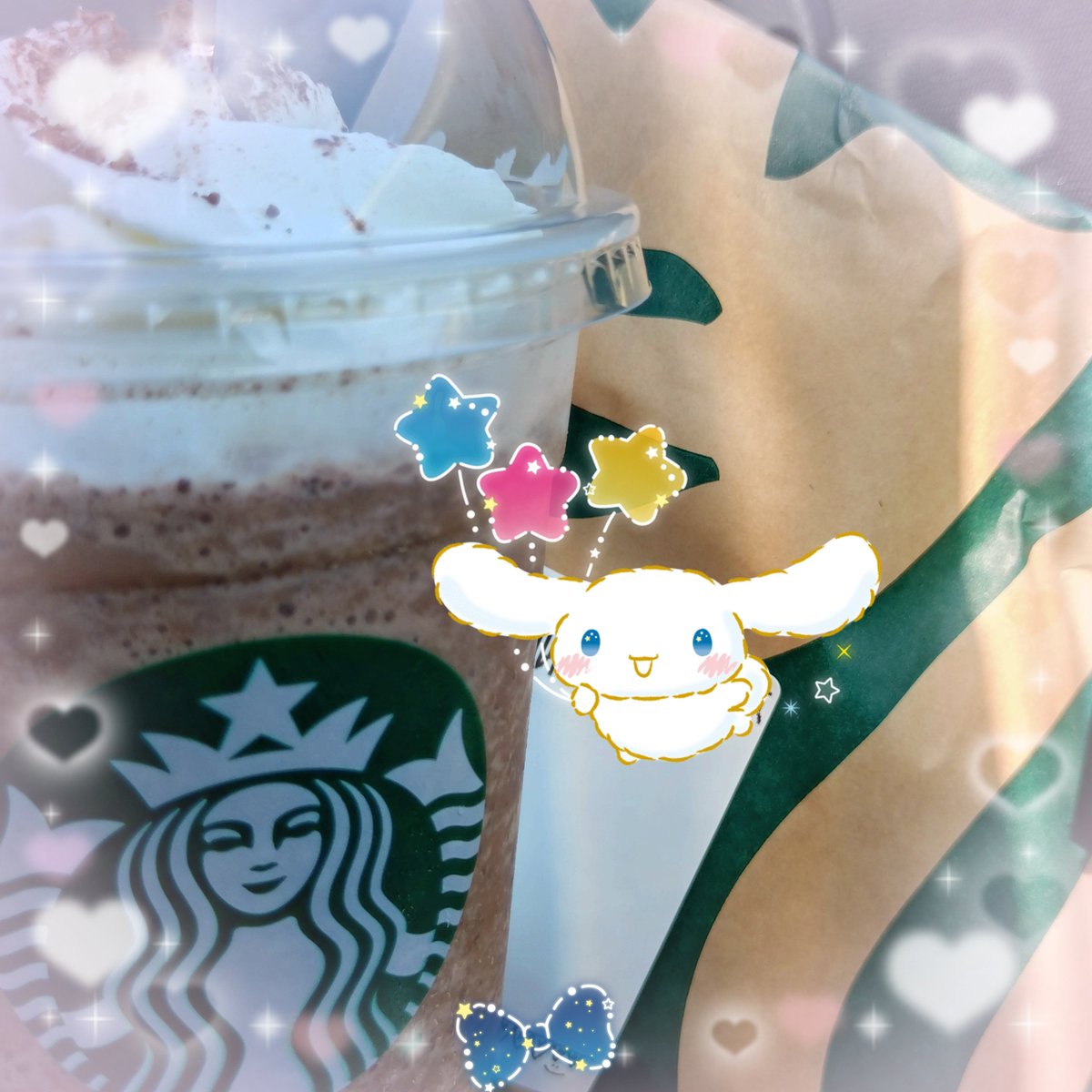 ananri1221's tweet photo. 当選したスタバチケット、早速つかってきたよー✨

ドリンクとフードが当たったからフラペチーノとドーナツ注文して、お支払いは差額の50円くらいで済んじゃった🤭✌

こういうお得な情報をリアルタイムで発信してくれてるのがくまさんぽさん🐻💕

マジでフォロー必須です👍 https://t.co/1jIFrkd9fo