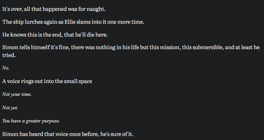 vampirebuddies's tweet photo. Random, out of context and currently unconnected to anything snippet from the BloodyMary fic I've been trying to write because my mind keeps jumping to future scenes. I'll probably end up rewriting some bits of this scene so I guess we can call this a rough first draft. https://t.co/1wgub28T4k
