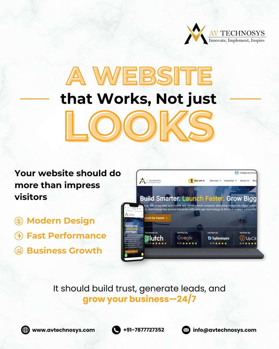 AvTechnosys's tweet photo. Your ideas deserve more than just code; they deserve the right technology partner. 🚀
From websites to mobile apps and custom software, AV Technosys helps businesses build, launch, and grow with confidence.
📩Let's build something amazing.
#WebDevelopment #MobileAppDevelopment https://t.co/uUlynPyKoD