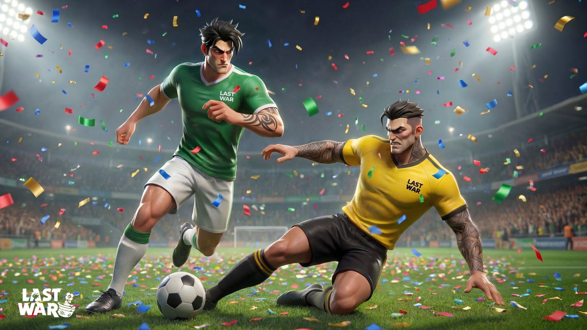 lastwarsurvival's tweet photo. ⚽The "Last War Cup" officially kicks off!

Commanders, we’ve heard your calls!
After Adam took the lead in bringing plenty of basketball excitement in July, we will be releasing one more special wallpaper to celebrate the World Cup fever with everyone and keep this sporting atmosphere going! 🎉

This time, our heroes will be taking a break from the battlefield and stepping into the Sporting Stadium!

Venom charges forward with the momentum of a striker, while McGregor gives it everything with a fearless sliding tackle.
Confetti flies, the crowd cheers, and this match looks as intense as a battlefield showdown!

If there were a Last War Cup, who do you think would be the star player?
Download the wallpaper now and join in the summer football hype!