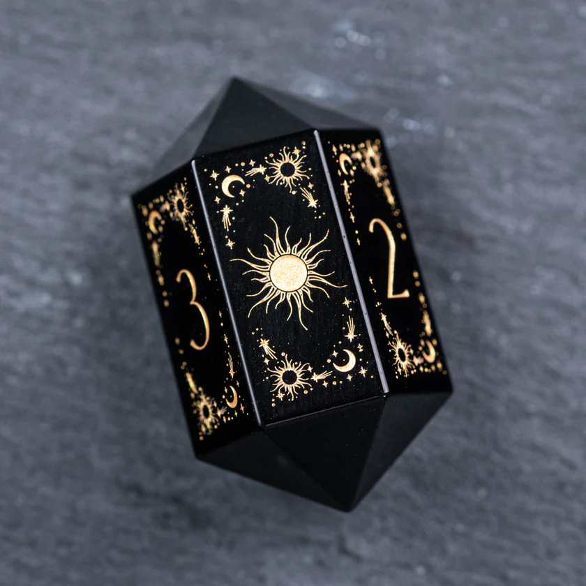 urwizards's tweet photo. For the warlock who does not ask fate for permission.
Obsidian black, golden tarot details, and a roll that feels like a prophecy.

#dnddice #ttrpgdice #dicegoblin #dungeonsanddragons #tarotcards #witchyaesthetic #darkfantasy #dicemaker https://t.co/0bS5vuRSnI