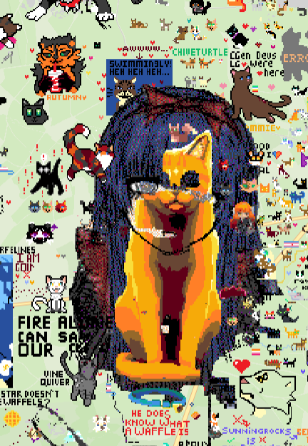 Trauson's tweet photo. 日本語:【W Place】Warrior Cats vs Black Soulsの戦いで、メイベルのドット絵が危機に瀕しています!保護を手伝っていただけませんか?ご協力お願いします!
#WPlace #Mabel #メイベル #拡散希望 #blacksouls #blacksouls2 #deadredhood
https://t.co/qsShEUE3aM
@kaizyumusume https://t.co/n6ym2tqV8T