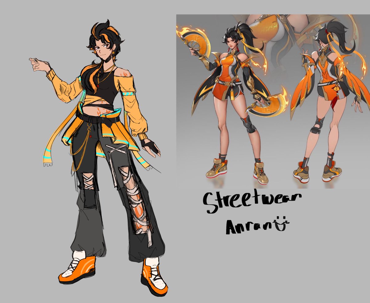 Foxinspacez's tweet photo. What if Anran had a streetwear design…HMM…… 
#overwatchanran #overwatch #Anran https://t.co/67bLnABknK