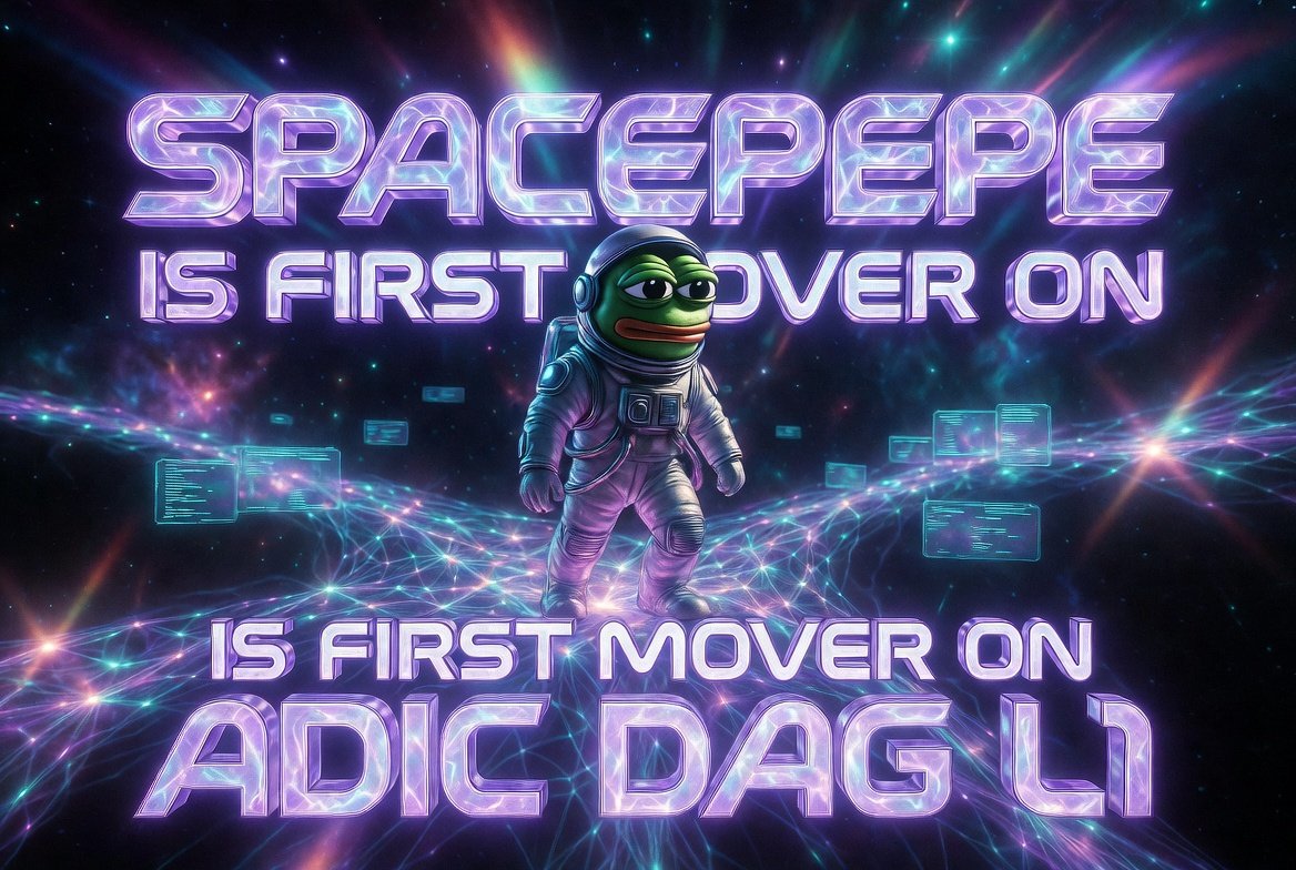 EnterpriseDefi's tweet photo. $SPEPE has FIRST MOVER ADVANTAGE on $ADIC DAG L1! (Mainnet soon)

While others are still talking, SpacePepe already landed on the feeless p-adic ultrametric Tangle. 

True first mover advantage in the next-gen DAG meta. This frog is built different 🐸

#SpacePepe #ADICDAG https://t.co/jYbIK1vld8