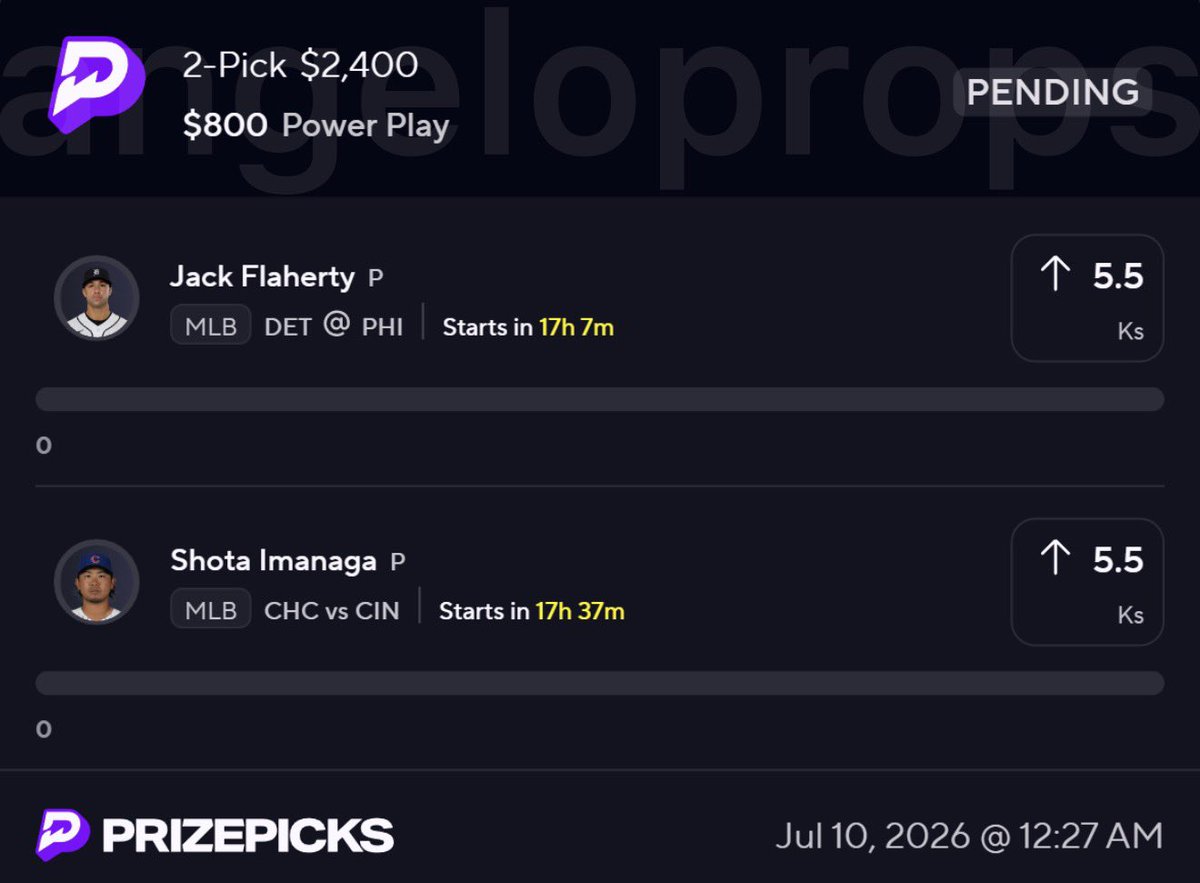 AngeloProps's tweet photo. 🌙🦉 MLB Night Owl if this parlay cashes I will cash-app one person that likes this tweet $250. Must like to enter good luck 🤝 https://t.co/2MQZUBRB0J