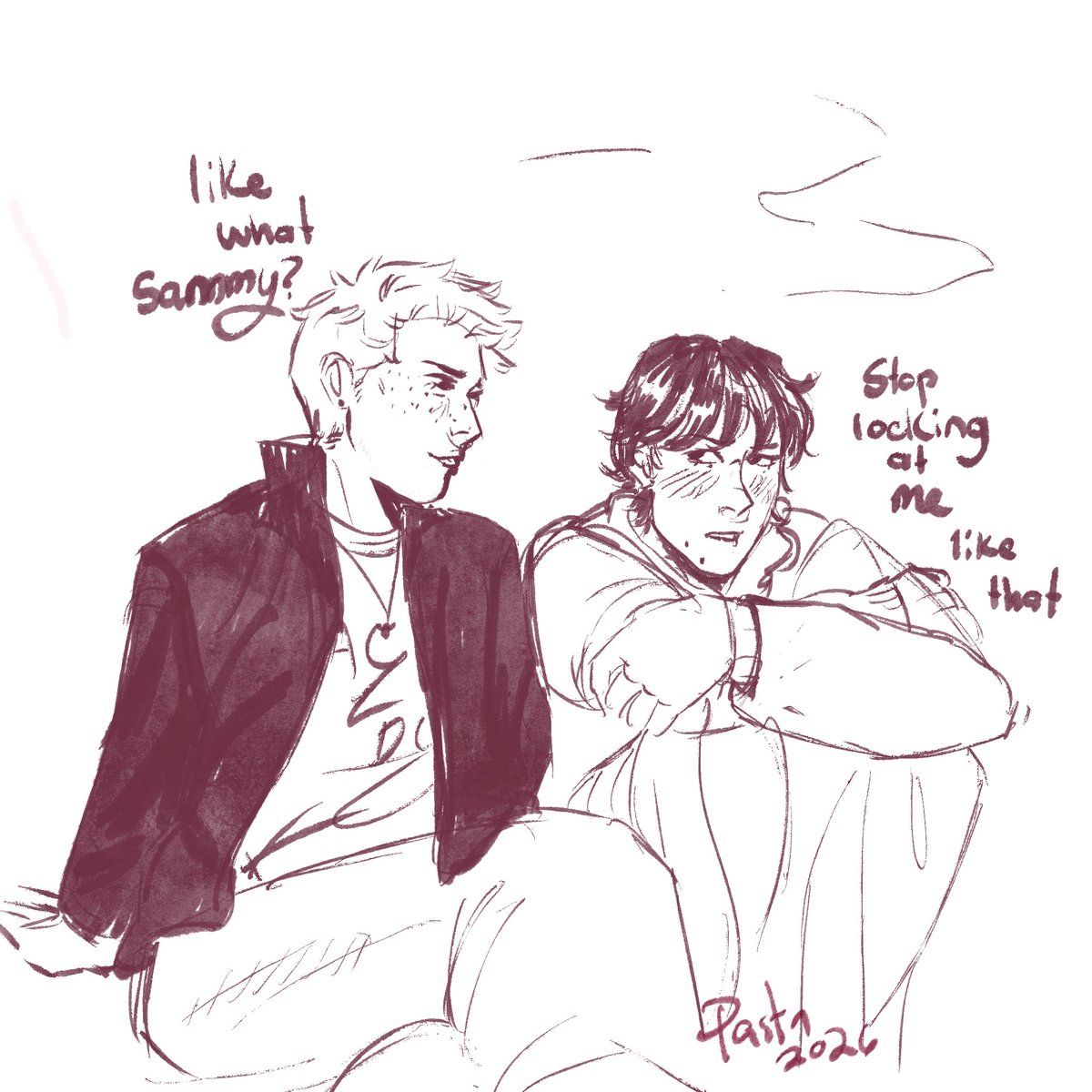Pasta_n00dless's tweet photo. Ummm so late night sketch #wincest #wincestfanart #samdean #samdeanart #spn #supernatural #deanwinchester #samwinchester https://t.co/mpV0RM39oP