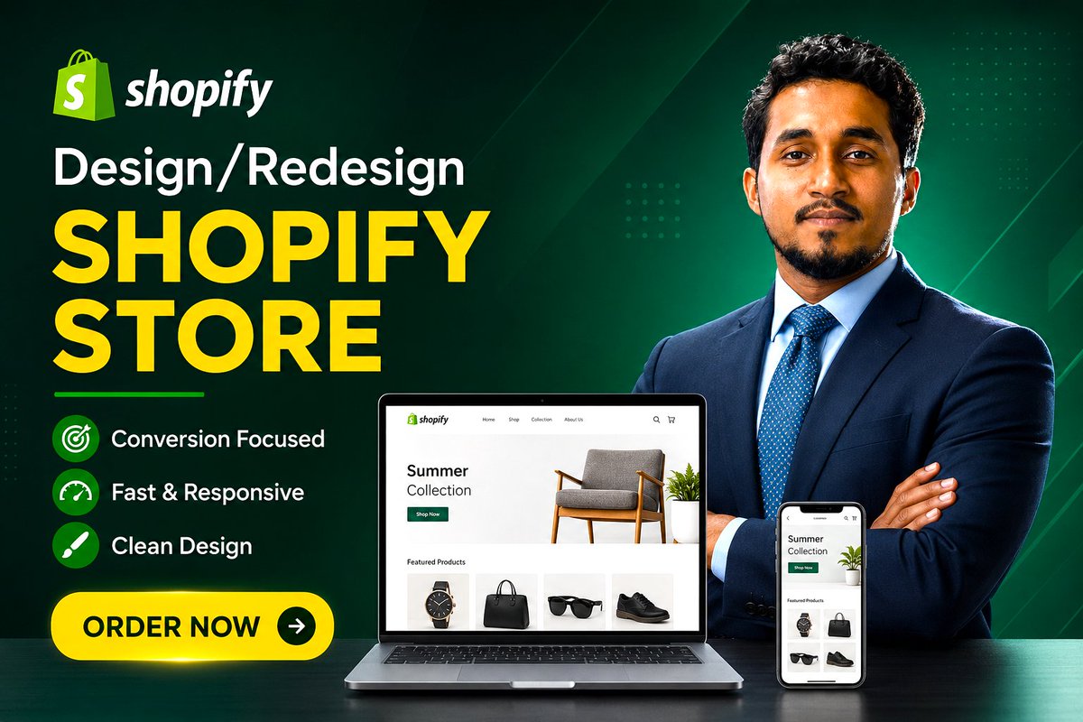 Sowrav191's tweet photo. Traffic isn't the problem. 
Your Shopify landing page is. 

 Ready to give your product the landing page it deserves?  check out my gig:  https://t.co/2N6xXNCSpc 

✨ Clean &amp; modern
📱 Fully mobile responsive
⚡ Fast-loading

#Shopify #eCommerce #PageFly #Dropshipping #WebDesign https://t.co/ASIpo43TcL