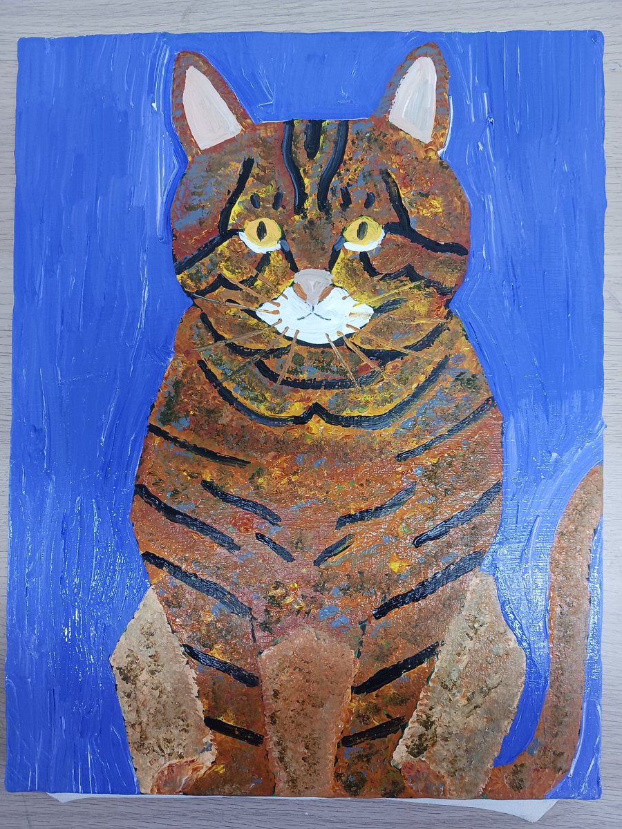 猫 #ネコ #ねこ アクリル絵画