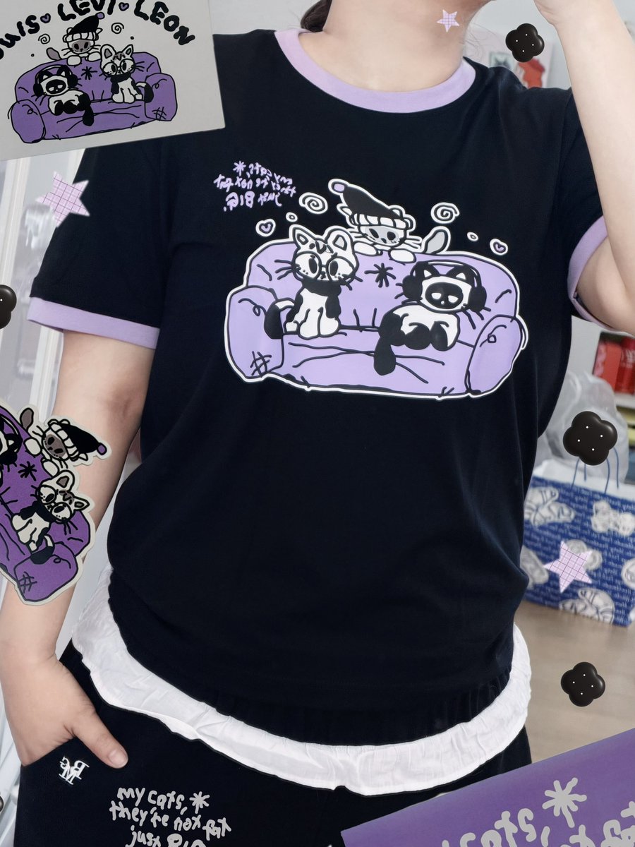 callmeps's tweet photo. ได้เสื้อแล้ว คิ้วทึมาก🥹💜🤲🏼 (อยากได้สีครีมด้วย)
พี่สาว ♡ 3L(อ้วน) 
#reviewtodelight #TENMEOW https://t.co/DAitHfbLgW