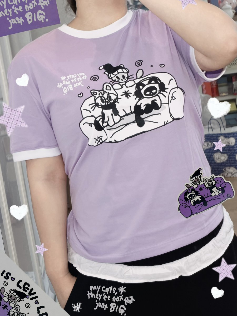 callmeps's tweet photo. ได้เสื้อแล้ว คิ้วทึมาก🥹💜🤲🏼 (อยากได้สีครีมด้วย)
พี่สาว ♡ 3L(อ้วน) 
#reviewtodelight #TENMEOW https://t.co/DAitHfbLgW