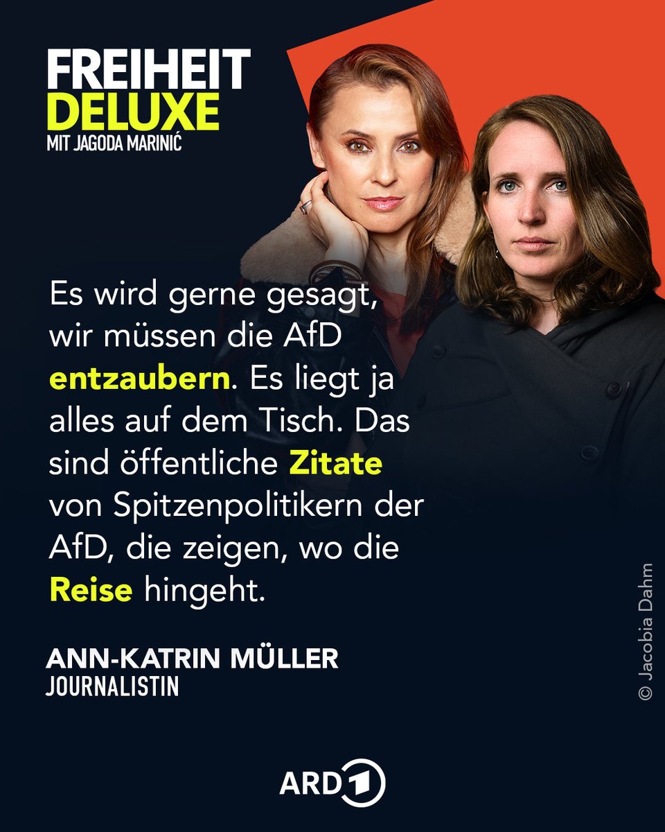 jagodamarinic's tweet photo. Sind wir vorbereitet auf einen Wahlsieg der AfD im Herbst? Mit Ann Kathrin Müller habe ich über die AfD gesprochen, jetzt überall wo es Podcasts gibt https://t.co/dLHbuMJYGw