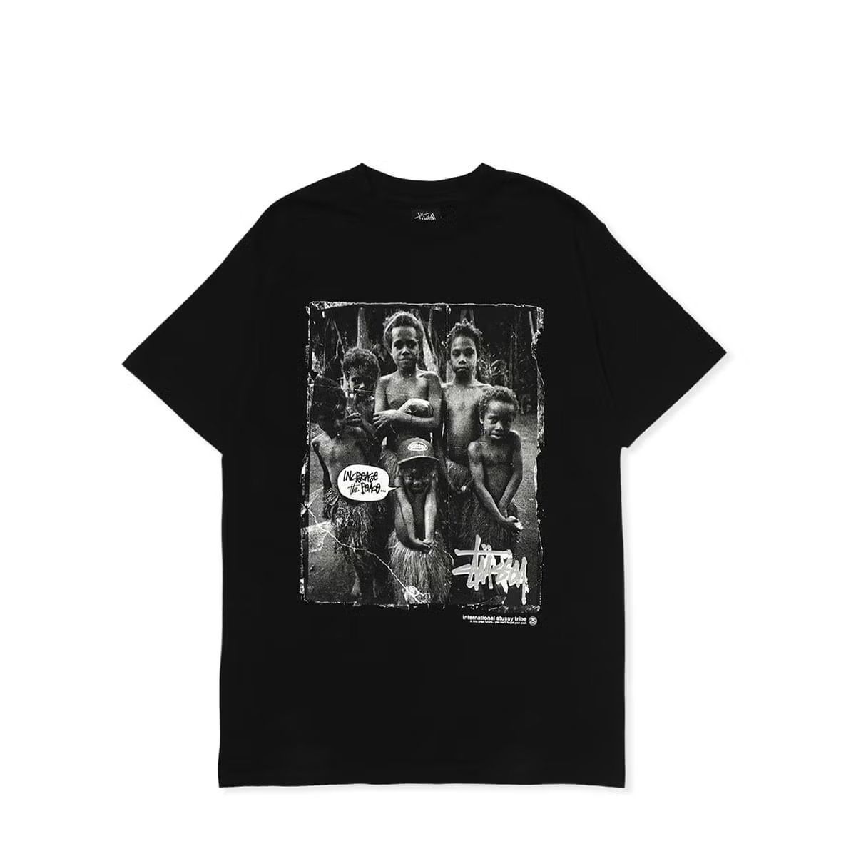 と*も様 STUSSY Stussy 00s Photographic Increase The Peace… TEE BLACK / STS2451