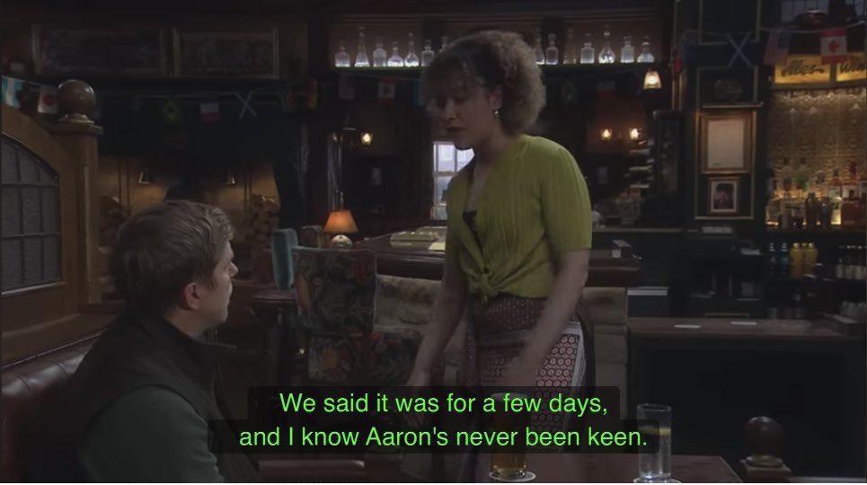 alwaysrobron's tweet photo. The Aaron mentions and he wasn’t even in the episode, the power that man has🙂‍↕️ https://t.co/pC6vqhfdrg