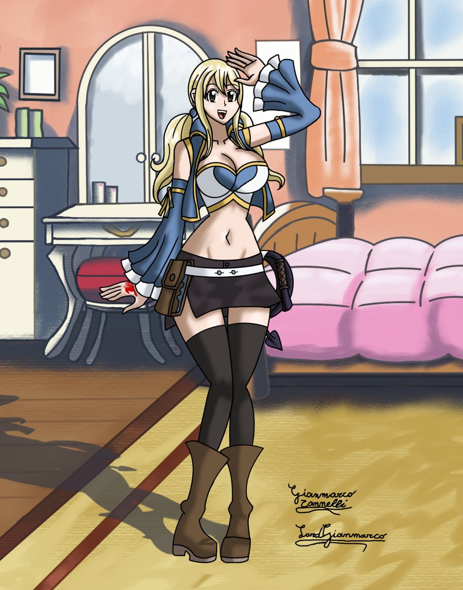 LordJulius2's tweet photo. For little my gesture of gratitude to @Banewolf001 I was thinking making little gift on drawing Lucy Heartfilia from Fairy Tail. you know? for doing little favor back to my buddy from he always done on me. (Also. Bonus with her with belly dancer and genie version) https://t.co/r78n33zuR4