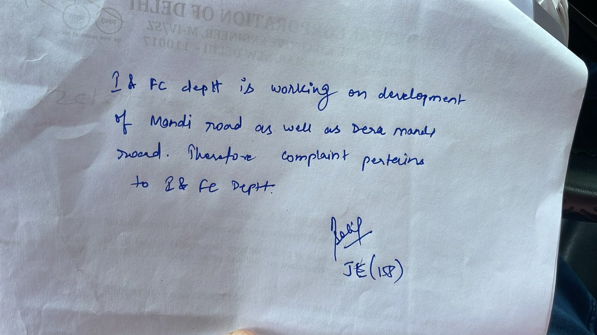 DCSOUTHZONE's tweet photo. @Ani_Gusain @rameshbidhuri @gupta_rekha @p_sahibsingh @LtGovDelhi @MCD_Delhi @dtptraffic @ABPNews We’re pleased to inform you that the issue has been resolved. MCD remains committed to enhancing the quality of life for Delhi’s citizens and was happy to assist.
Warm regards,
Team South Zone, MCD
@CPCB_OFFICIAL
@DPCC_Pollution
@CAQM_Official
@MCD_Delhi
@LtGovDelhi https://t.co/wxEf0MO2ew