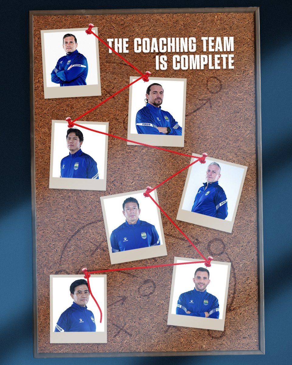 persib's tweet photo. Mereka datang dengan pengalaman. Bekerja dengan dedikasi. Melangkah dengan ambisi yang sama.

Inilah jajaran staf kepelatihan #PERSIB musim 2026/2027 siap mengawal setiap langkah Pangean Biru pada musim yang baru.

Bersama, menuju tujuan yang lebih besar.

#PERSIB https://t.co/F2OBFdYLWW