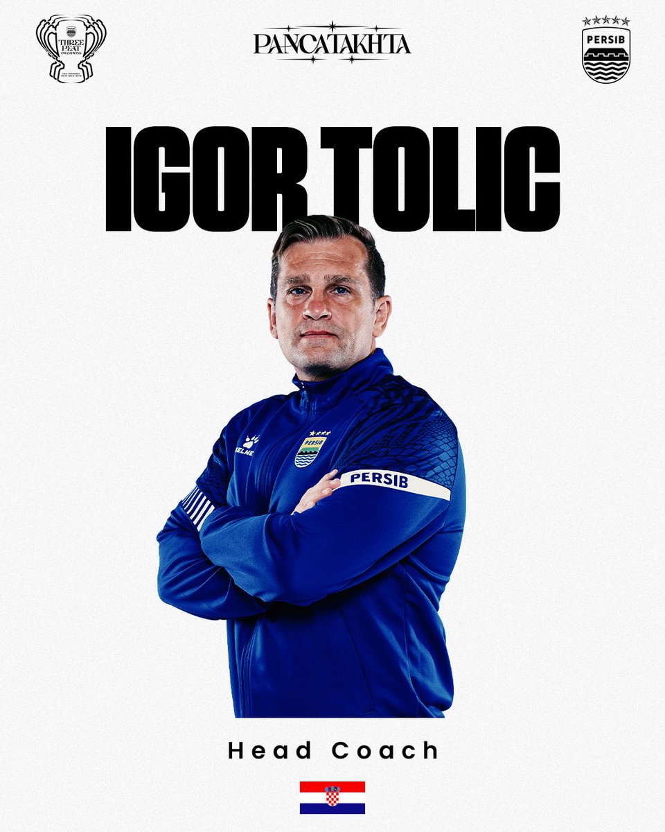persib's tweet photo. Mereka datang dengan pengalaman. Bekerja dengan dedikasi. Melangkah dengan ambisi yang sama.

Inilah jajaran staf kepelatihan #PERSIB musim 2026/2027 siap mengawal setiap langkah Pangean Biru pada musim yang baru.

Bersama, menuju tujuan yang lebih besar.

#PERSIB https://t.co/F2OBFdYLWW