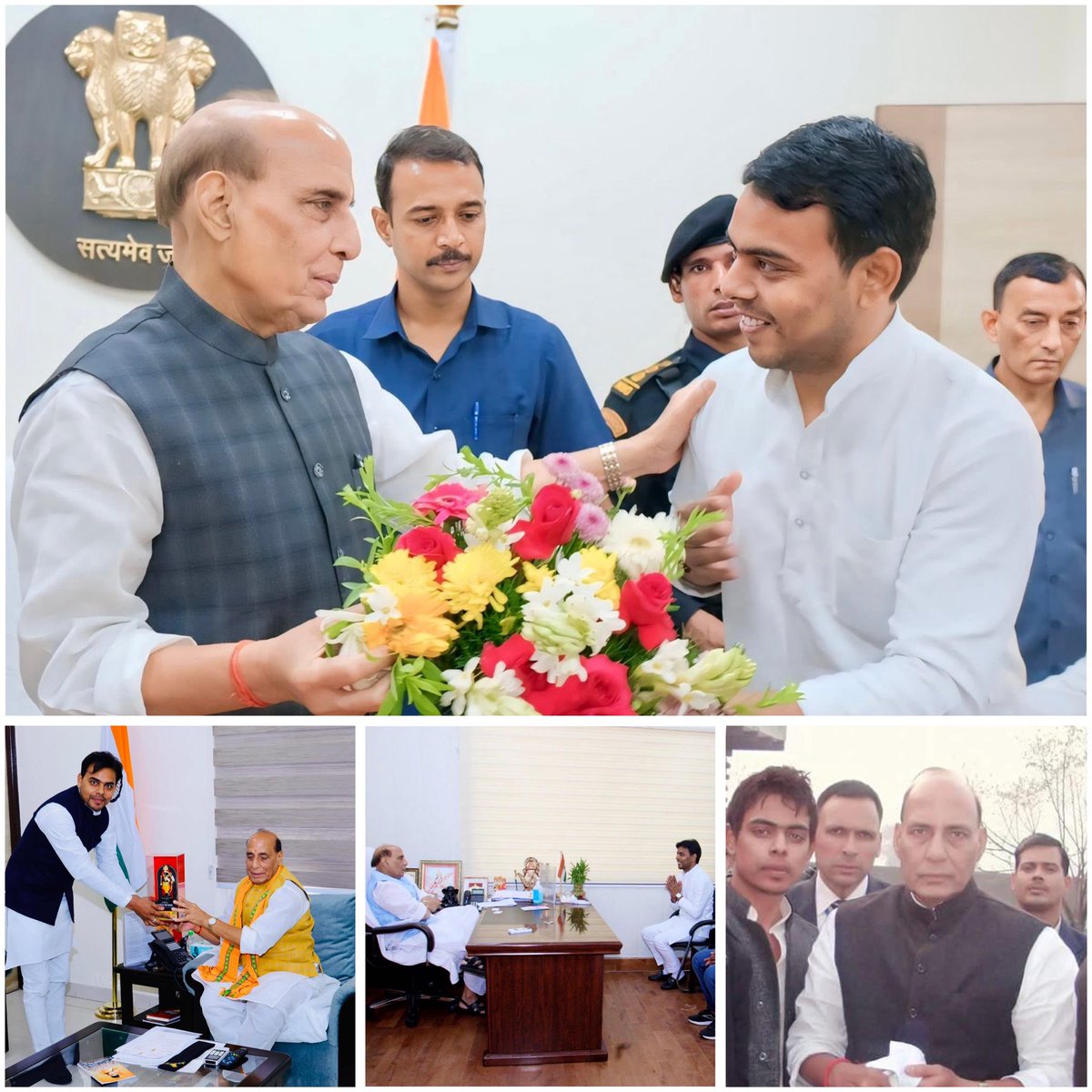 BjpVipsanjay's tweet photo. माननीय रक्षा मंत्री श्री @rajnathsingh जी को जन्मदिन की हार्दिक बधाई।

आपका सरल व्यक्तित्व, विनम्र व्यवहार और राष्ट्रहित के प्रति अटूट समर्पण करोड़ों देश वासियों के लिए प्रेरणा का स्रोत है।

प्रभु श्री राम से आपके उत्तम स्वास्थ्य, दीर्घायु एवं यशस्वी जीवन की कामना है। https://t.co/lCths7nHuG