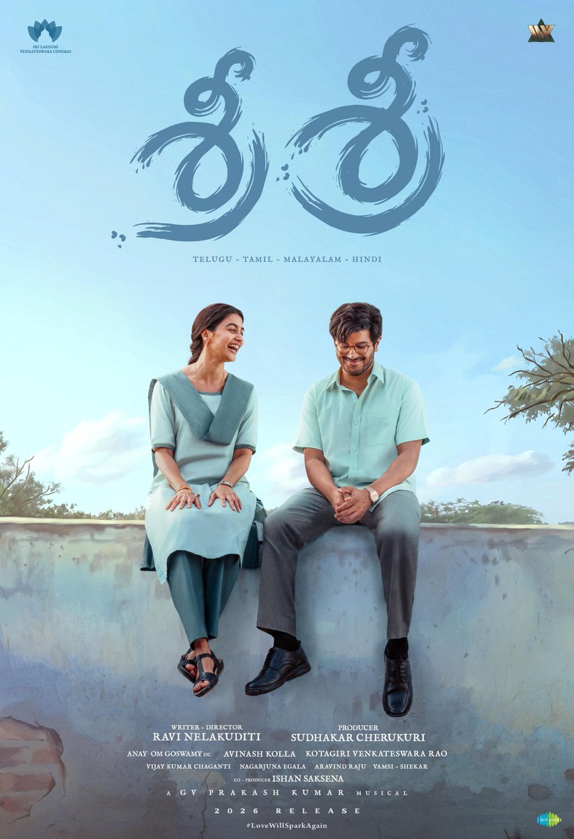PROSaiSatish's tweet photo. దుల్కర్ x పూజా హెగ్డే = ' శ్రీ శ్రీ '❤️
#DQ41 #SLVC10 ఒక ఫ్రెష్ లవ్ ఎంటర్టైనర్ గా రూపొందుతున్న ఈ చిత్రంలో #Dasara ఫేమ్ #DeekshithShetty ముఖ్య పాత్రలో కనిపించనున్నారు.
#Dulquer #PoojaHegde #SriSri
దర్శకత్వం: రవి నెలకుదిటి
సంగీతం: జి.వి.ప్రకాష్
నిర్మాత: సుధాకర్ చెరుకూరి
#LoveWillSparkAgain