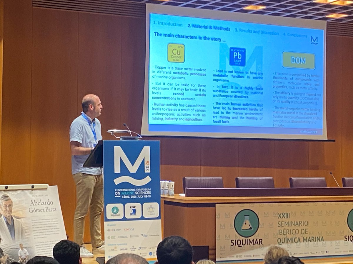IEOVigo's tweet photo. 📍Participamos en el X International Symposium on Marine Science celebrado esta semana en Cádiz. Nuestros compañeros Mar Sacau, Alexandre Martínez, Juan Santos y José Carlos Fernández presentan trabajos sobre macrorresiduos del fondo marino, química marina y pesca sostenible. https://t.co/tutOKK3t5Q
