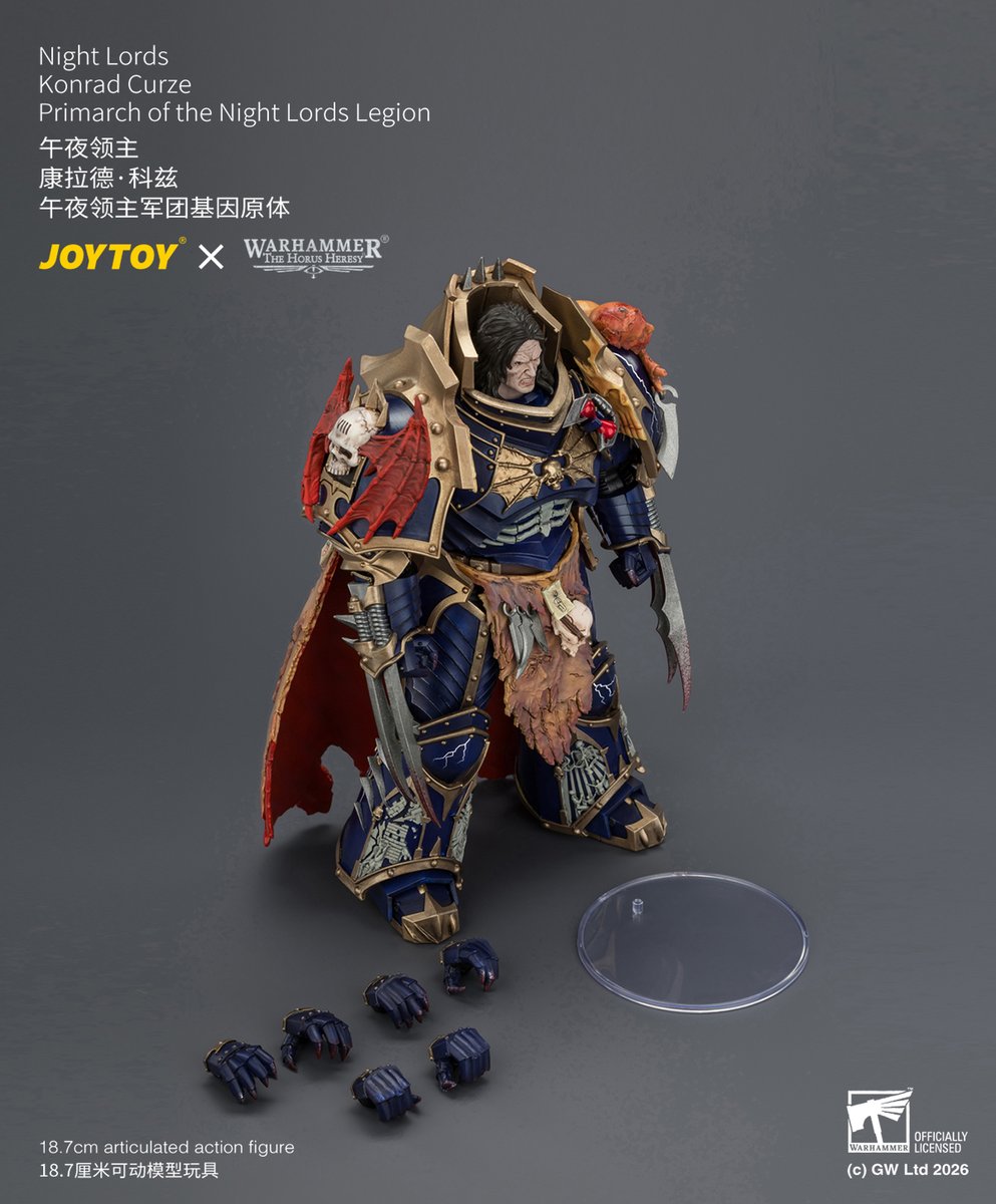 Joytoy_official's tweet photo. Night Lords
Konrad Curze
Primarch of the Night Lords Legion
#warhammer30k #warhammercommunity #warhammer #joytoy #toyphotography #toy #toyphoto #actionfigure #actionfigures #joytoyactionfigure https://t.co/0lWxTZzUyW