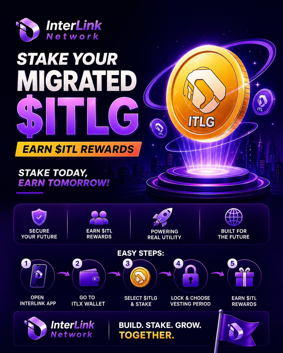 yb_kommerla's tweet photo. 💗Stake your migrated $ITLG and let your assets work for you.
Secure your future, earn $ITL rewards, and power the InterLink ecosystem.
Build. Stake. Grow. The next era of Web3 starts now. ⚡
#InterLink #ITLG #ITL
#Staking #Web3 #Vesting https://t.co/t9wDJbl0Oy