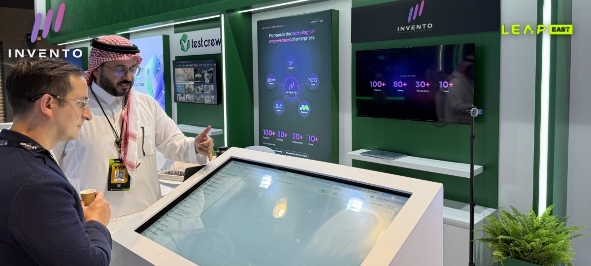 InventoCo's tweet photo. اليوم الأول لنا في LEAP East 2026 بهونغ كونغ.

استقبلنا في الجناح H1.S10 زوّارًا وشركاء ومهتمّين بالتقنية، وعرضنا لهم منتجاتنا وخدماتنا عن قرب، ودار بيننا حديث ثريّ عن واقع التقنيات المؤسسي�� ومستقبلها.

شكرًا لكل من زارنا https://t.co/H1K9lCOgZd