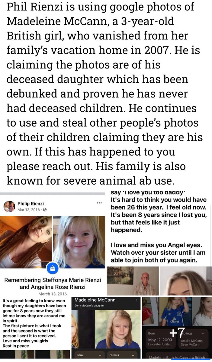 ButlerShamePA's tweet photo. Philip Anthony Rienzi abuses animals and has killed many. Also uses Google photos claiming he has dead children when his only child was taken away before she even left the hospital. https://t.co/aqz4bgnAH4