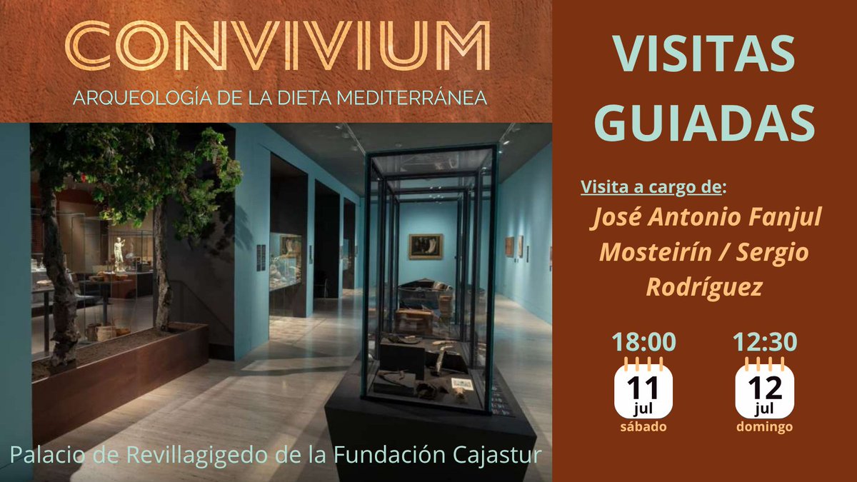 Culturagijon's tweet photo. 🏺Convivium. "Arqueología de la dieta mediterranea" ¡Viaja a través de la historia de nuestra mesa!🍽️ #VisitasGuiadas
📍Palacio de Revillagigedo.
🗓️sáb 11/7 a las 18:00 h
🗓️dom 12/7 a las 12:30 h
🎟️ Entrada libre (Hasta completar aforo) Guiada por: J.A. Fanjul / S. Rodríguez https://t.co/O0SmTJkFM2
