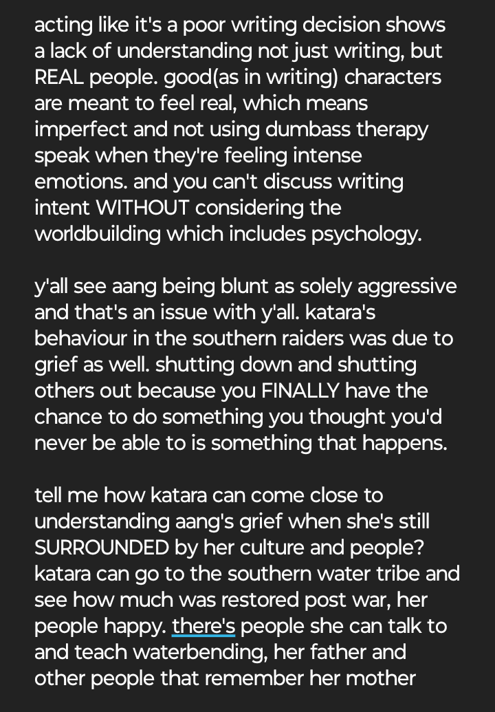 sileisce's tweet photo. if you can't understand something as simple as character writing, then you really don't need to be talking. not only do you contradict yourself you have a childish understanding of how good characters are made https://t.co/aA52wSEmxh