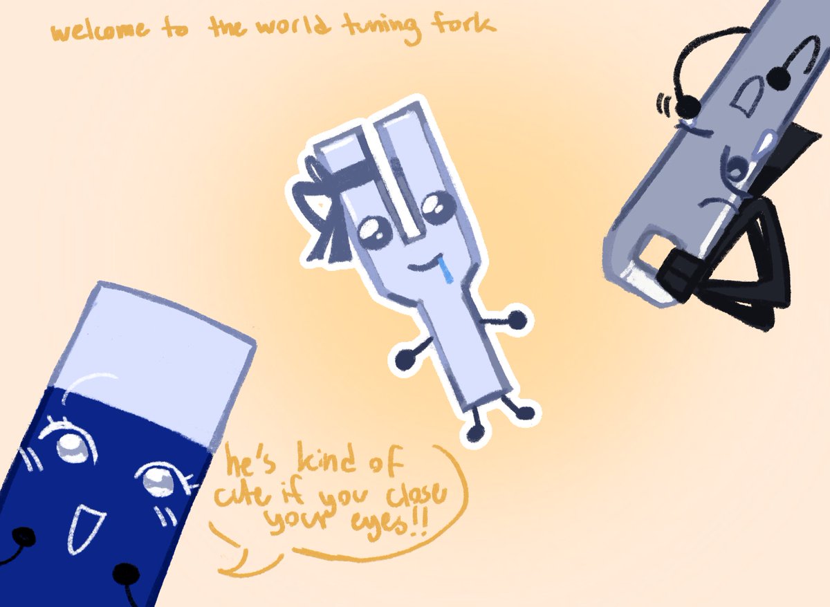astrabyproxy's tweet photo. #magneedle has a baby (for some reason) say hello to tuning fork otherwise known as a serious mistake 
#bfdi #inanimateinsanity https://t.co/CGpLZpOxt9