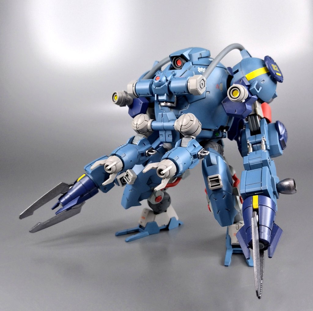 WATCHMEN_30MM's tweet photo. 【ディープアーマー02】
バイロン軍所属の水陸両用エグザビークル。

水中探索用装甲突撃メカを改修し、水中戦の性能を向上させた機体。

海エリアから進軍をする部隊を大型クローや分厚い装甲を活かして援護する。

「戦闘モ 探索モ 任セテネ！」
#30MMBF
#30MMCM2026 https://t.co/nHKrkknUH7