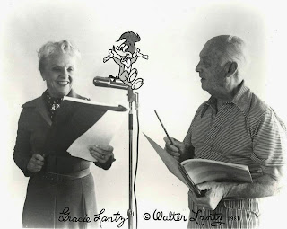 horrormuseum's tweet photo. In 1940, Walter Lantz, creator of numerous cartoon characters including Woody Woodpecker, married Gracie.

Gracie was the voice of Woody for over 50 years, and they remained married for over 50 years! https://t.co/Sk1yBX0CUc