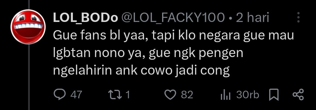 kembaranwavee's tweet photo. @LOL_FACKY100 @cr4shtwt @DalvhaffaDhiya @alyoneer @smolltee 'di tuduh mulu jadi pendukung lgbt' meanwhile komen lu.. 
'Gue fans bl yaa..' LOL lu kira b di lgbt artinya bowo kah? https://t.co/UrptveeBWp
