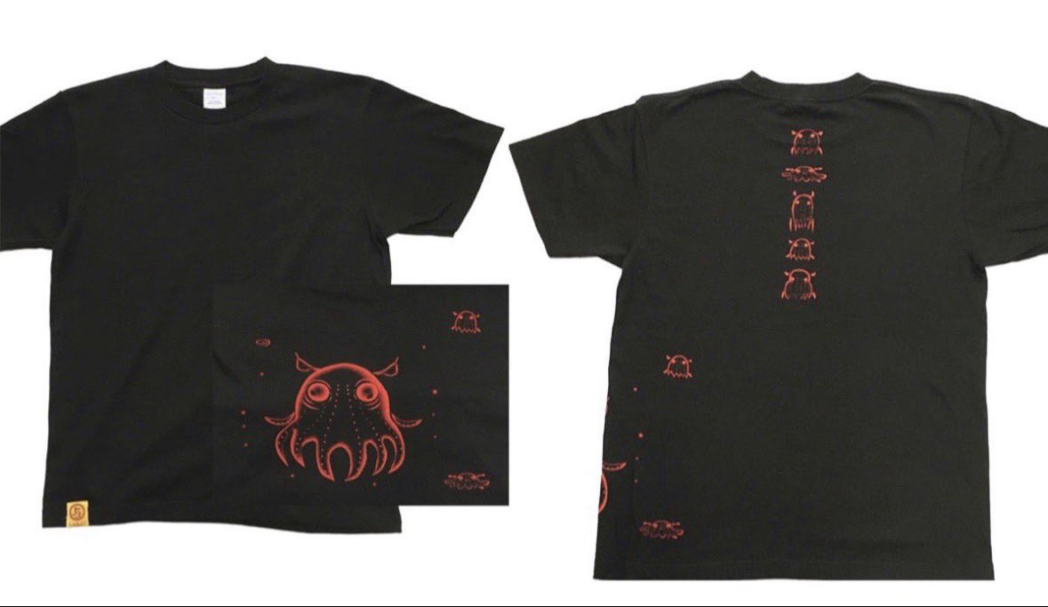 maruyosyouten's tweet photo. 📢【新作＆復刻Tシャツのお知らせ】

新作の「クロマグロTシャツ」が登場！

サイズ：S / M / L / XL

そして、アンケートにご協力いただいた皆さま、本当にありがとうございました。

ご要望をいただいていた復刻Tシャツも発売いたします！

🦤 ハシビロコウTシャツ
今回は配色を変更して再登場！

🐙 メンダコTシャツ
復刻制作が決定しました！

いずれも「丸与製作所展11」より発売開始予定です。

皆さまのお越しをお待ちしております！

#丸与製作所 #丸与製作所展11 #Tシャツ #クロマグロ #ハシビロコウ #メンダコ #動物イラスト #オリジナルTシャツ