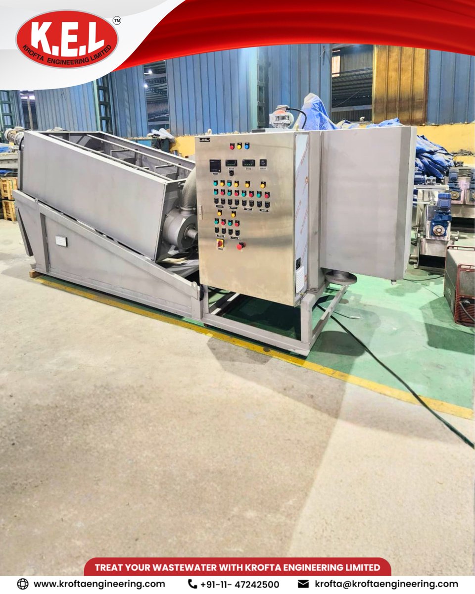 kroftaengineer1's tweet photo. KSP | July Highlights
A closer look at the Krofta Screw Press (KSP)—designed for efficient sludge dewatering, reliable performance, and optimized operations.

#KroftaScrewPress #KSP #SludgeDewatering #WaterTreatment https://t.co/hWK4hlaW7i