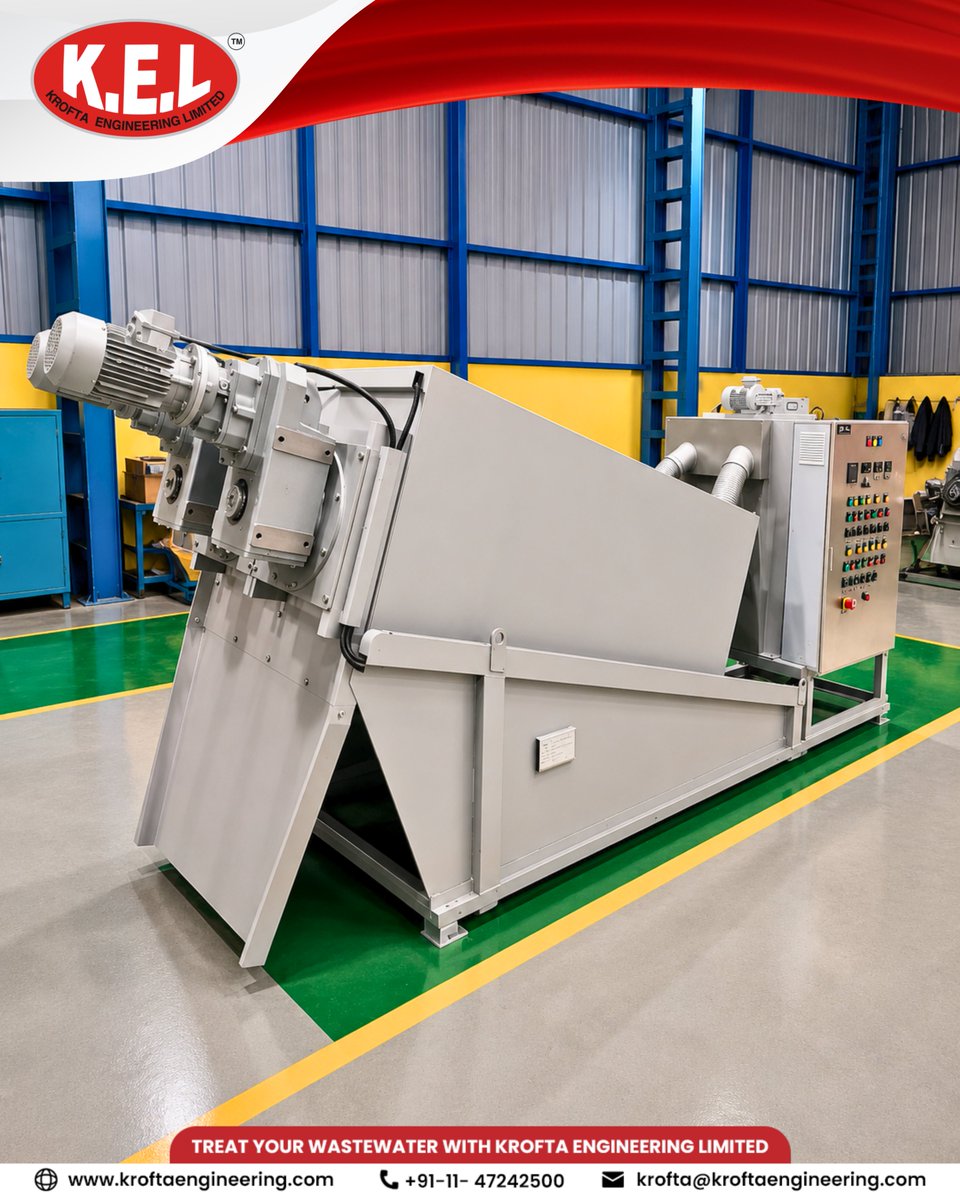 kroftaengineer1's tweet photo. KSP | July Highlights
A closer look at the Krofta Screw Press (KSP)—designed for efficient sludge dewatering, reliable performance, and optimized operations.

#KroftaScrewPress #KSP #SludgeDewatering #WaterTreatment https://t.co/hWK4hlaW7i