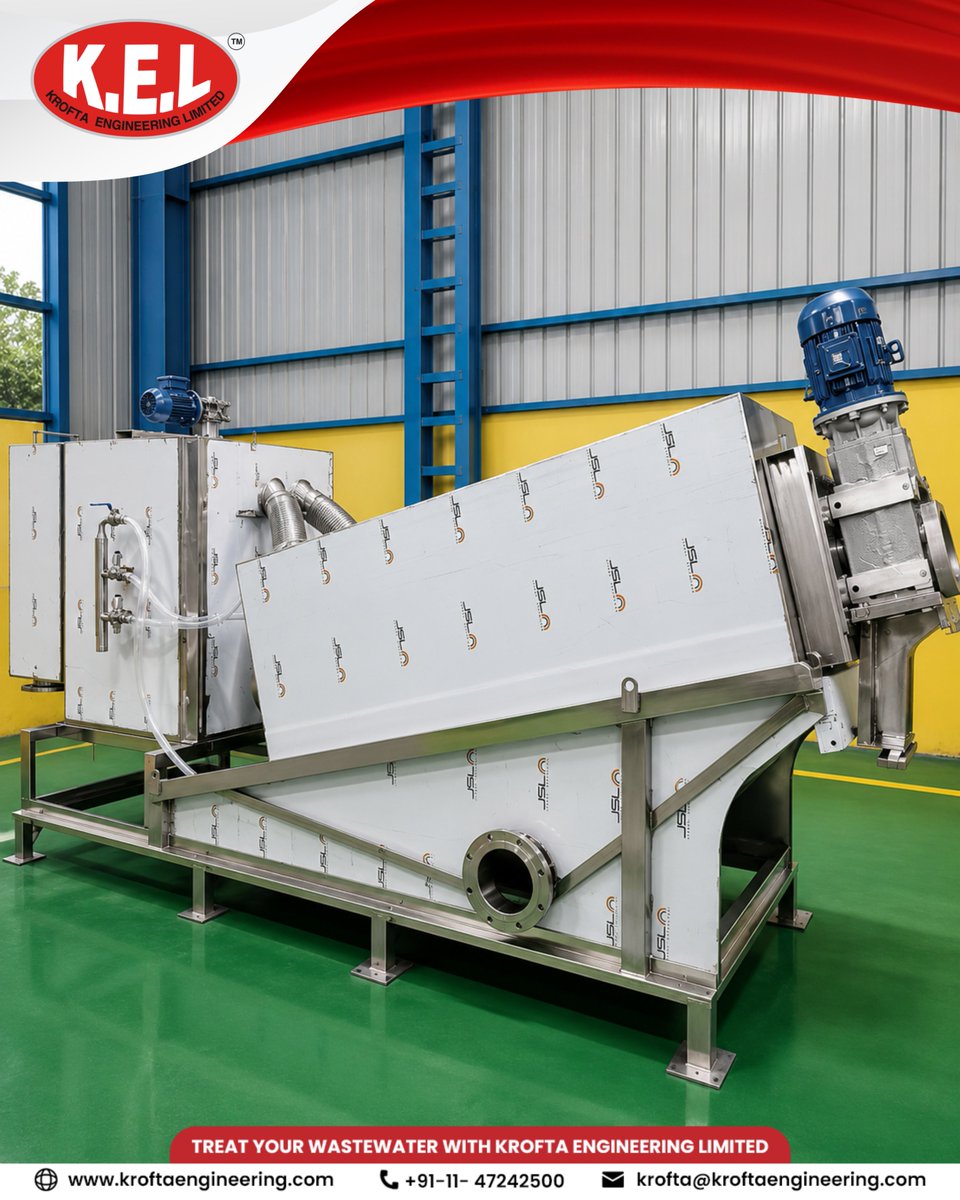 kroftaengineer1's tweet photo. KSP | July Highlights
A closer look at the Krofta Screw Press (KSP)—designed for efficient sludge dewatering, reliable performance, and optimized operations.

#KroftaScrewPress #KSP #SludgeDewatering #WaterTreatment https://t.co/hWK4hlaW7i