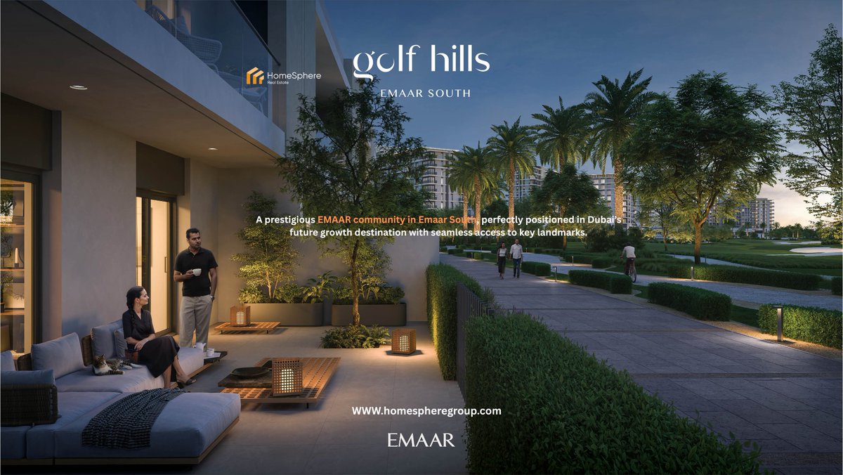 homespheregroup's tweet photo. Wake up to panoramic golf course views and experience a lifestyle designed around comfort, elegance, and nature. 

📞 Call / WhatsApp: +971 50 265 5686
#GolfMeadows #EmaarSouth #EmaarProperties #DubaiRealEstate #DubaiProperty #DubaiProperties #DubaiHomes #LuxuryLiving #Luxury https://t.co/Gdz6AhEyrZ