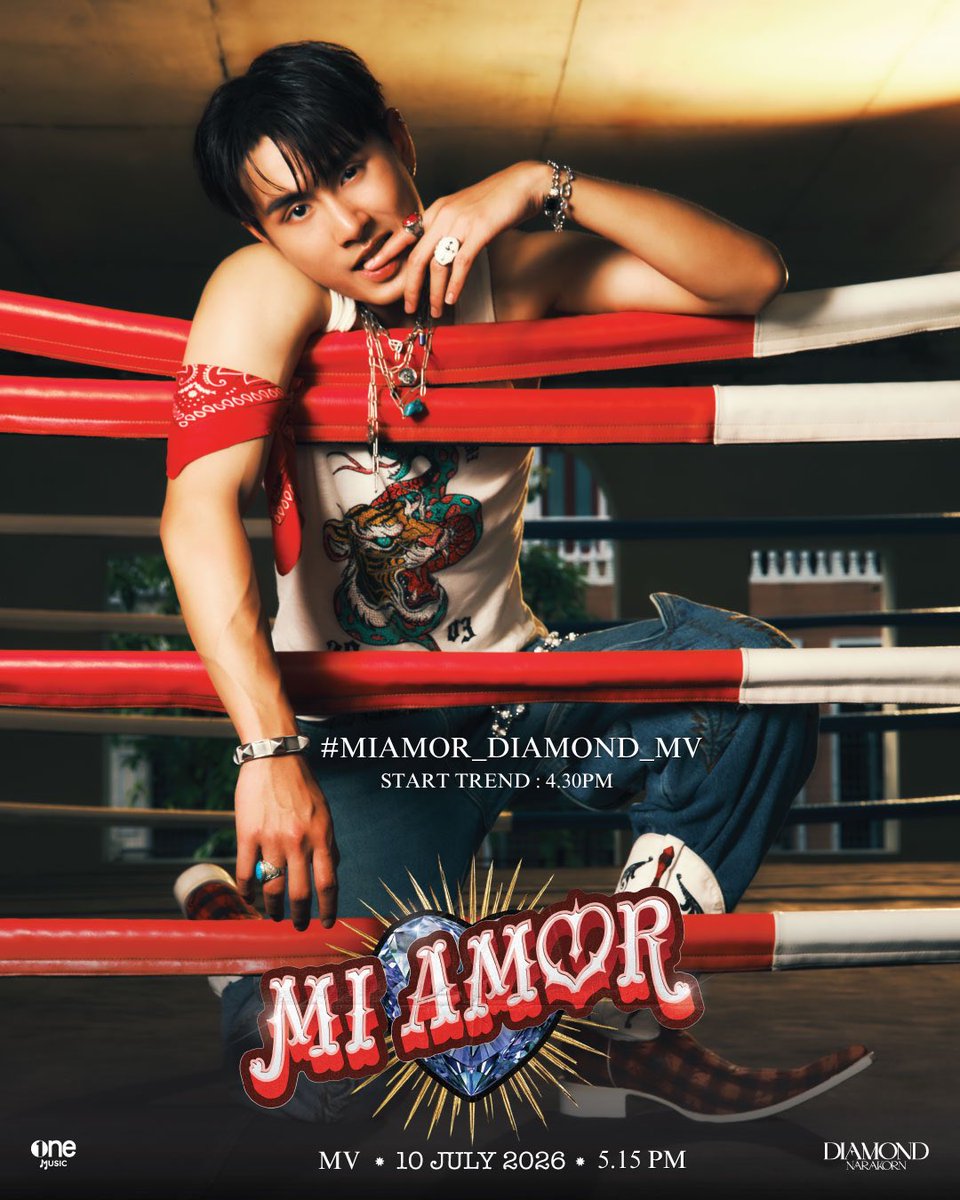 OneMusic31's tweet photo. วันนี้มีอะไร มี Mi Amor OFFICIAL MV!!! 💃

TODAY 5.15PM
Mi Amor - Diamond Narakorn
📺 OFFICIAL MV 
📍YouTube : one music

พูดคุยผ่าน 
KW : DIAMOND Mi Amor
#️⃣ : MIAMOR_DIAMOND_MV
Start trend : 4.30 PM

#MIAMOR_DIAMOND
#MIAMOR
#Diamondnrk_
#onemusic #one31 https://t.co/5pw0Bi3L6t