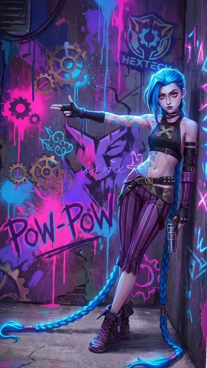 noobwallpaper's tweet photo. Jinx Arcane https://t.co/JfzsoPjDrl