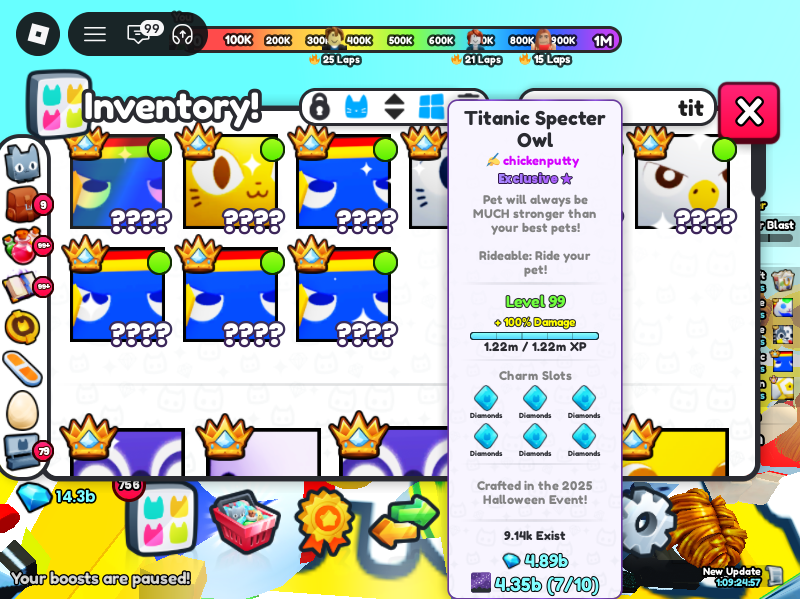 hugesino's tweet photo. TITANIC GIVEAWAY #2   
🦵⚽"GOOOOAAAAALLLLLLLLL"🥅     

WIN A TITANIC - GIVEAWAY!    

Rules:    
1.💙FOLLOW
2.❤LIKE 
3.💛COMMENT
4.💜REPOST

WINNER PICKED ON UPDATE DAY!
(also im lowkey flexing all my goalie octopus titans)
@BuildIntoGames 💛 https://t.co/v56KHHOb1g