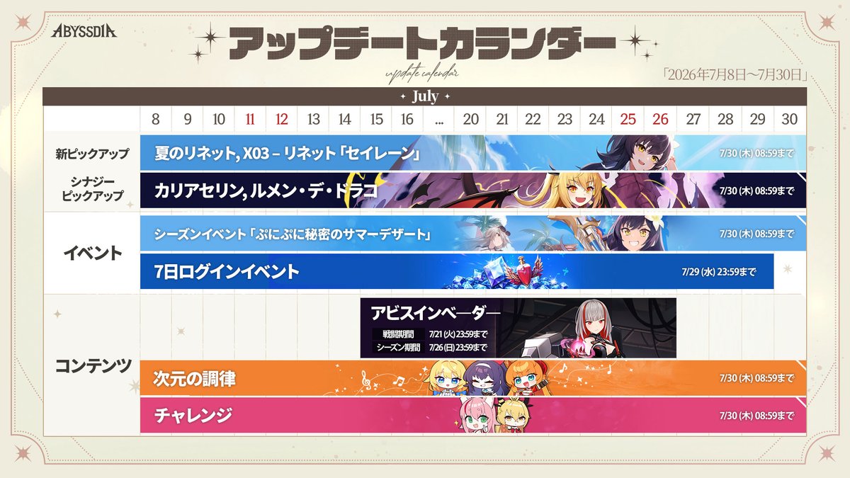 アビスディア公式 tweet media