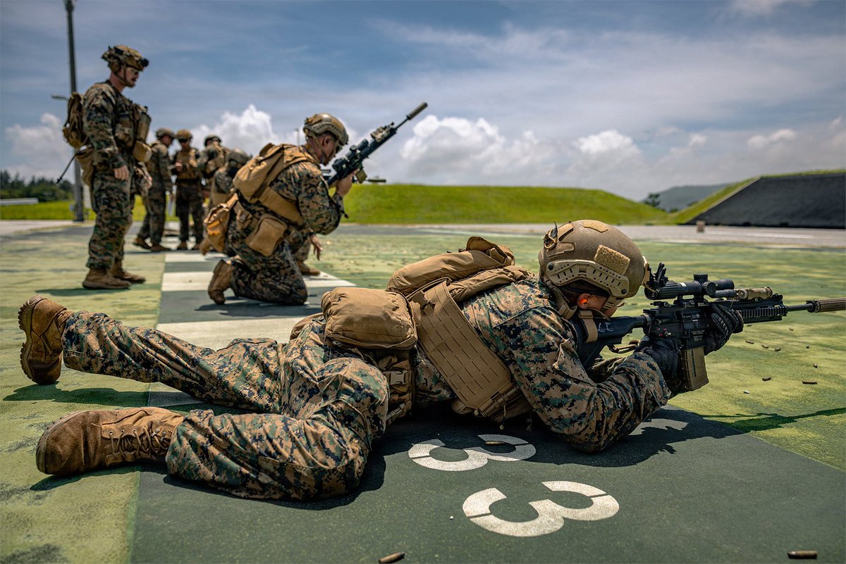 lovish_pandey06's tweet photo. U.S. Marines with 1st Battalion, 25th Marine Regiment conduct a short bay live-fire range at Camp Hansen, Okinawa, Japan, June 24, 2026, during the Unit Deployment Program.
#MarineForcesReserve #1stBattalion25thMarines #UDP https://t.co/T7c90OzPFn