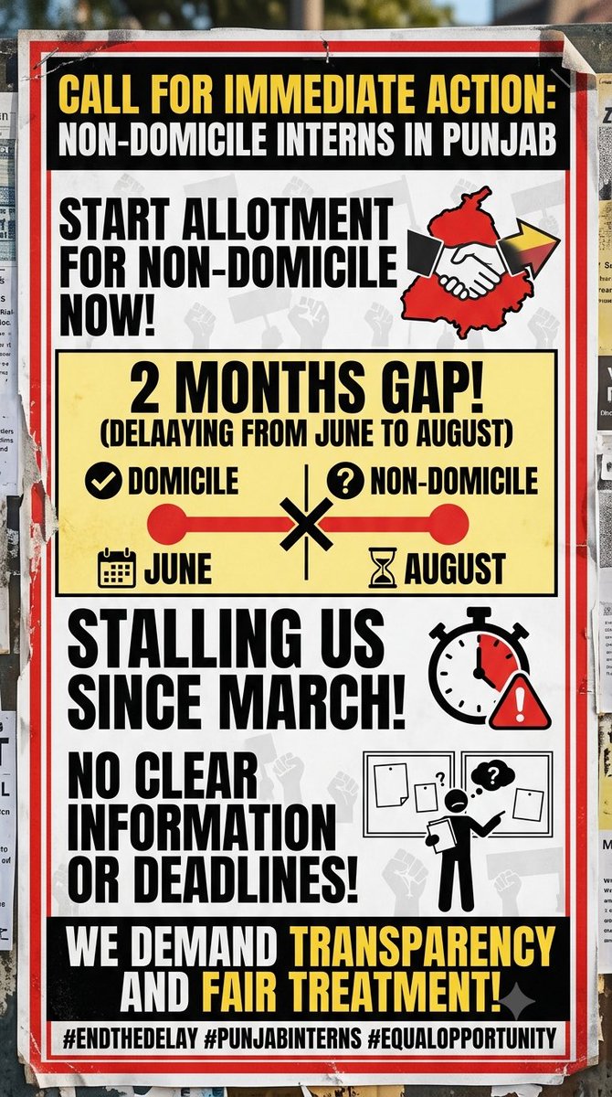 Kikkafs's tweet photo. #FMG #FMGE #PunjabMedicalCouncil #MedicalInternship #FMGInternship #NonDomicileFMG #MedicalGraduates #Healthcare #MedicalEducation #Doctors #InternshipDelay #JusticeForFMGs #delayandgaps #gapsbetweenbatches #nocleartimeline #morethen4monthsdelay @CMOPbIndia
@HMpunjab
@AAPPunjab https://t.co/im8XdX8EkW