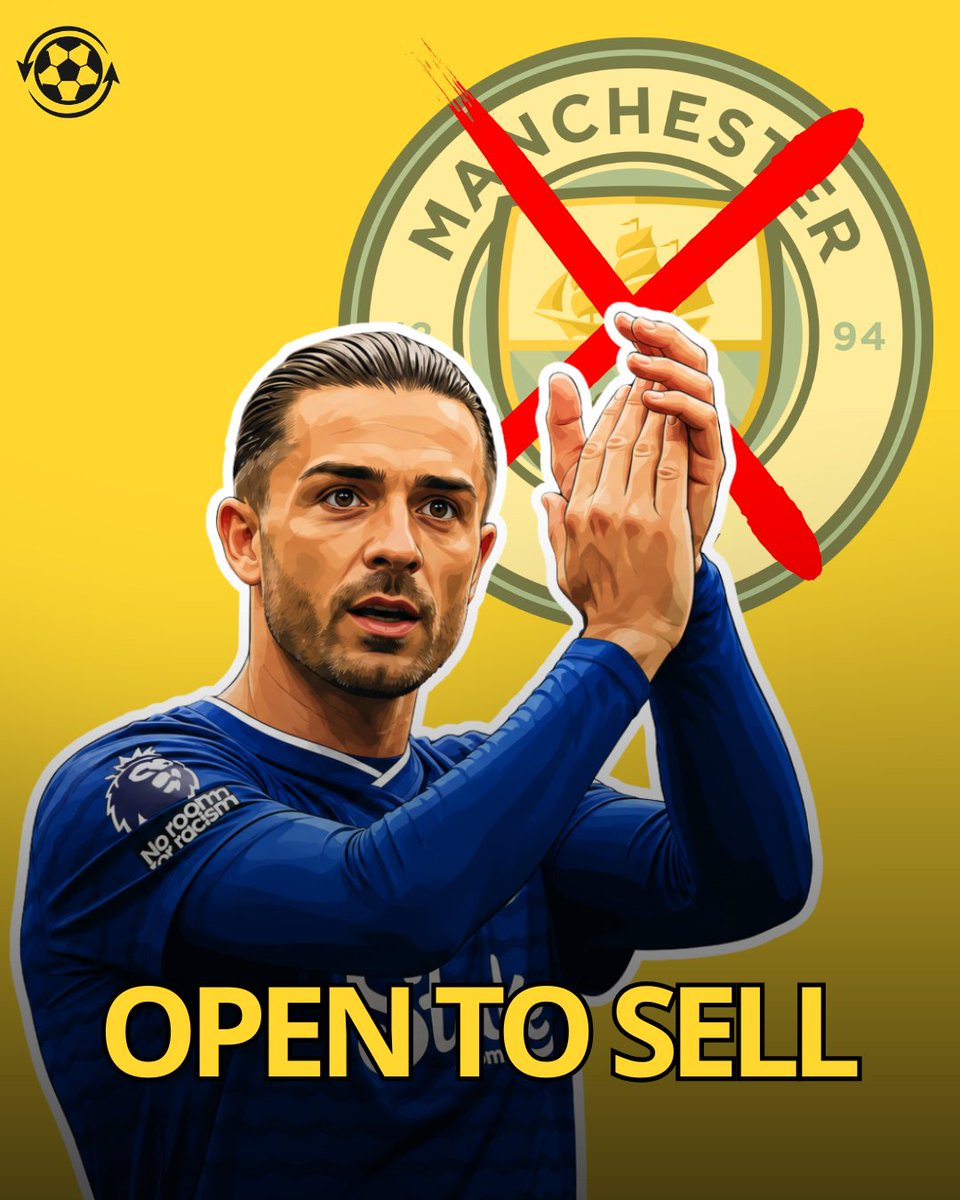 DeadlineDayLive's tweet photo. 🚨 Manchester City remain open to selling Jack Grealish this summer despite talks with Enzo Maresca over his future.

The arrival of the new manager had raised hopes of Grealish staying at the Etihad.

City now view the 30-year-old as surplus to requirements, while Everton remain interested after his loan spell.

(Source: Football Insider)