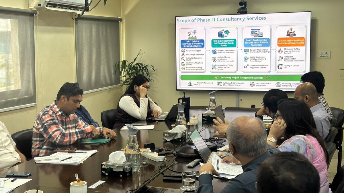 PCMUSWAT's tweet photo. The 11th Hydro-Agro Informatics (HAI) Committee Meeting under the SWAT Project was held at PCMU-Karachi on 07 July, 2026, under the chairmanship of the Project Coordinator, PCMU-SWAT.
#PCMU #HAI #MUET #FAO #CEGIS #SWAT #ADU #ClimateGovernance #GovernmentOfSindh https://t.co/suW50AZRIF