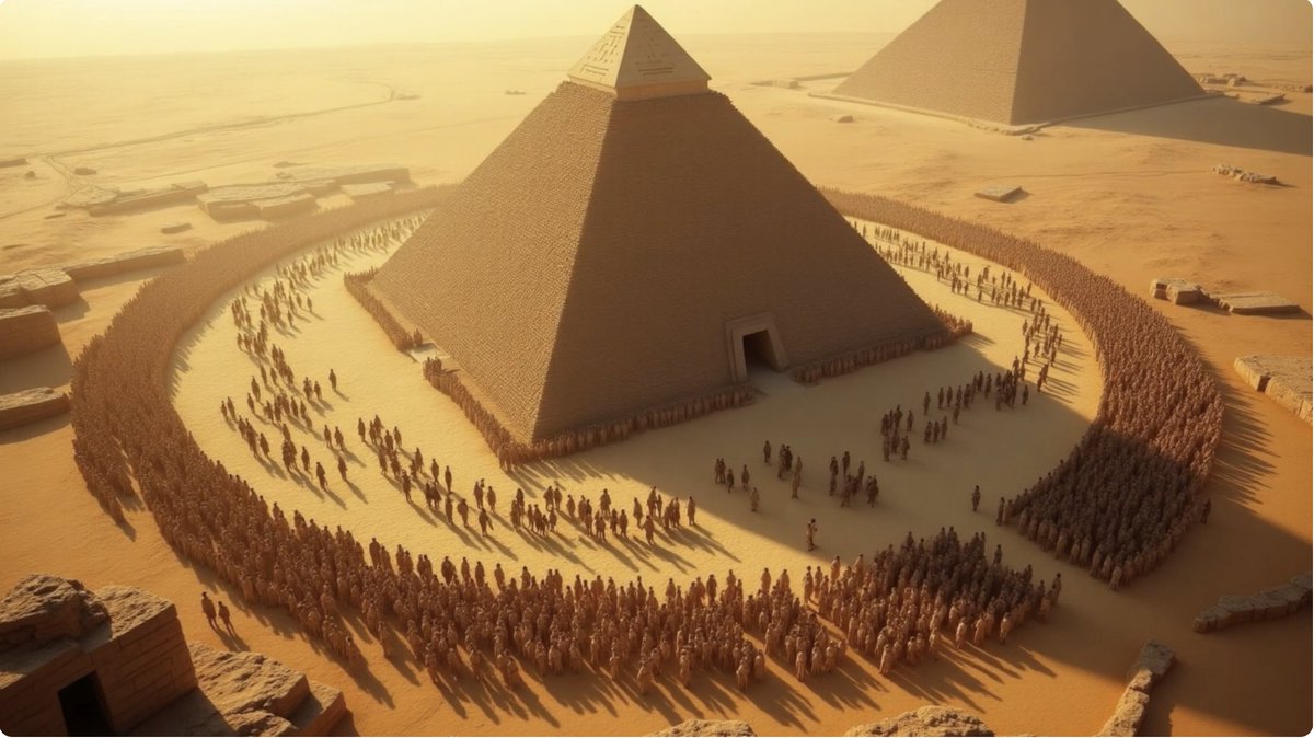 charliefreak1's tweet photo. Who Built the Pyramids?

Read and Observe and the Truth will Present itself in Plain Sight...

Did you know that the Height of the Great Pyramid times 40, equals Pi??? And that Pi times 40 = a True Circle, the absolute Earthly Symbol of Perfection, Eternity and Divinity and thus, THEOS, the Masonic Name for God, the Great Architect of the Universe...

The Number 40 is found EVERYWHERE throughout the Bible, as it is the Number of Testing, Transformation and Initiation as the Seeker for the Kingdom of God goes Further and Further, Deeper and Deeper Within Thyself ever Seeking for that Face-to-Face encounter with The Father. Moses spent 40 Days and 40 Nights upon Mount Sinai (Exodus 24:18), the Israelites Wandered through the Desert for 40 years (Numbers 14:33), Noah's Flood lasted 40 Days and 40 Nights (Genesis 7:12), Yeshua Fasted for 40 Days in the Wilderness (Matthew 4:2), and even Elijah Walked for 40 Days and Nights to Reach the Mountain of God (1st Kings 19:8)...

And None of this is Random, it is a Pattern, it is Spiritual CODE, the Path of Initiation, as the Initiate Ascends the Thirty Three Degrees of Illumination and Awareness. The Israelites when Leaving Egypt, Circled around the Base of Mount Sinai, the Mountain of God, in a Sacred Procession. Deuteronomy reveals to us in 2:3 the words: "You have Circled around this Mountain Long enough, Now, Turn North..."

But if you think about this Logically, how could an entire race of People continue to Circle around the Base of an Actual Mountain, with its Rough, Uneven and Dangerous Ground? However, you can March around the Geometric Base of a Pyramid, a Perfect Square, it was a Sacred Orbit, a Ritual, like Walking around the Throne of God, with its Spiked Peak Ranging High above the Desert Floor.

Mount Sinai was noted by All Historians of this Age to be the Highest of All the Mountains thereabout, and that its Summit was Sharp, Rising to a Great Height, so as to Touch the Heavens; and that the Ground surrounding the Mountain was of Blackened Rock, like the Color of the Heavens at Night. And this Historical Description matches that of the Black Basalt and Granite Foundations surrounding the Great Pyramid at Giza, which were described as being as Dark as the Night Sky.

Now, Remember this, the Bible does NOT say that Moses went on to the Top of the Mountain, but rather INTO it; Exodus 19:20 says, "And the Lord came Down upon Mount Sinai, on to the Top of the Mount, and the Lord called Moses INTO the Top of the Mount, and Moses went UP, INTO the Mountain, just as the Passageways within the Great Pyramid lead Upwards towards the Top of the Mount.

Deep Within the Great Pyramid rests a Mysterious Chamber, known as the King's Chamber. Was this the Place where Moses Received the Great Stone Tablets of the Law?  And according to Ancient Egyptian Lore, the Great Tablets of Thoth (the God of Wisdom) were Hidden Within the King's Chamber of the Great Pyramid, which were said to Contain the Original Laws of Creation upon the Tablets. So, did Moses (educated with the Pharoah's House), Know exactly where to Go Within the Great Pyramid to Find them?

Now, as we Move ahead in time to approximately 1,100 Anno Domini, during "The Crusades", the Knights Templar were Excavating a Great Find underneath the Temple of the Mount, when suddenly they Found things of Great Importance, and then Suddenly left Jerusalem back to France, and when they Returned they Devised the Templar Cross which became their Eternal Symbol. Now, when we Overlay the Templar Cross on to the Great Pyramid, what follows is a Great, New Truth. The Great Pyramid is no longer 4-sided, but becomes 8-sided, with each Face subtly indented. And how many Points does the Templar Cross possess? 8 Points; thus, the Great Pyramid was yet another Symbol of Initiation, for the Initiates Seeking the Face of God, Within. This Symbol was Passed down Generations from the Stone Masons of Egypt to the Knights Templar, to the Rosicrucians, and eventually to the Freemasons.

So, Now, if we Examine the Star of David, what do we actually See??? Two Interlocking Pyramids, Male and Female, As Above, So Below. The Divine Union where Father Heaven Unifies Himself with Mother Earth, the Place where Heaven Meets the Earth. Is this the Universal Cosmic Design, the Masonic Blueprint for the Great Pyramid itself, God's Original House???

In Freemasonry, the Letter "G" stands for both Geometry and God, because Geometry is the Fingerprint of the Creator. Thus, Mount Sinai was NEVER a Volcanic Hill in the Desert with a Jagged Peak, it was indeed the Great Pyramid of Giza, the Mountain of God Rising Up in Mathematical Perfection, THE Temple of Initiation for the Seekers of the Mystical Thirty-three Degrees of Enlightenment and Awareness, a Testament to the Great Architect of the Universe, God. And this Truth has been Kept from us, and thus, it is No Longer Spoken of and Passed Down from Fathers to Sons.

However, All those that Walk the Strait and Narrow of Christ Yeshua will come to See and Know this Sacred Truth in Plain Sight, as we Rise in Truth, Within ourselves, as the Sacred Feminine Kundalini Energy Rises us up to God, and Carries us to that Face-to-Face Meeting with The Father in a Place called Pineal. Revealing to us, Within Ourselves, that the Great Pyramid is indeed the Mountain of God.

With Great Love, remember that our Task in Life is to Re-Awaken Ourselves by Rising Up Within us, to Open our Physical Eyes Widely, so that our Third Spiritual Eye comes to See All once more, and we Remember exactly Who and What we Truly are...

Love, CF