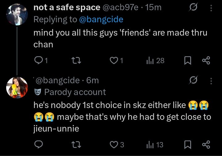 indetootsy's tweet photo. Always blind to people shading felix under the same post you’re the antis yourselves https://t.co/SSgikPw9Sq