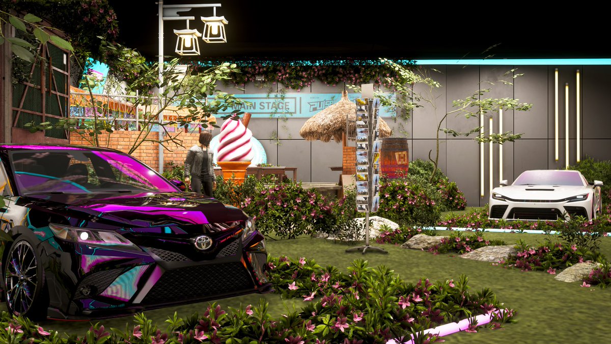 A_rtemiS_'s tweet photo. 遂にっ！Forzaの私のガレージ完成したっ！！！
満足満足🧚‍♀️💞

#ForzaHorizon６ 
#ガレージカスタム
#Forza https://t.co/8D1ROS6lVy